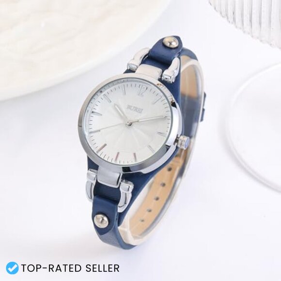 Leather Strap Quartz Watch Elegant Minimal Classic Women\'s Wristwatch Thin main image 6